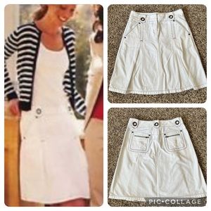 CAbi Nautical A-Line Denim Skirt Style # 541